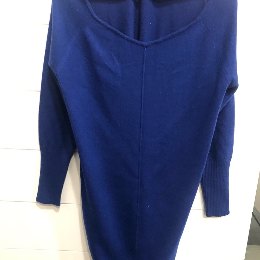 Athleta royal blue cashmere dress